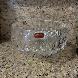 Gorham Full Lead Crystal Dish 7.5 x 2"